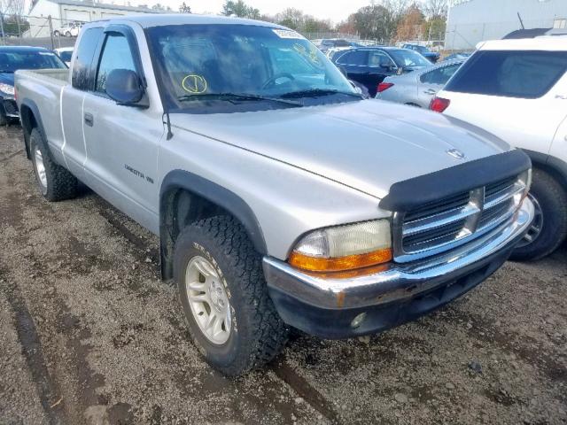 1B7GG22X51S316208 - 2001 DODGE DAKOTA SILVER photo 1