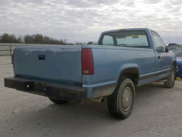 1GTGC24K9LE509766 - 1990 GMC SIERRA C25 BLUE photo 4