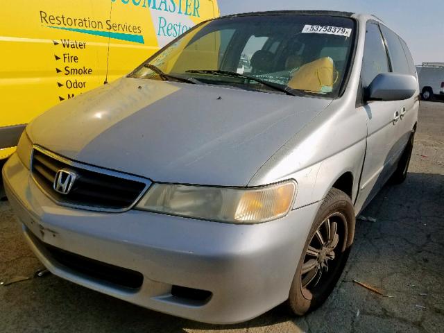 5FNRL18924B022581 - 2004 HONDA ODYSSEY EX SILVER photo 2