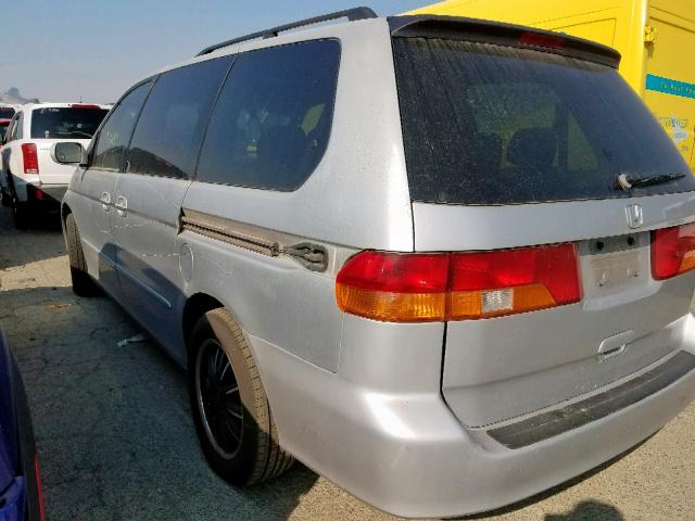 5FNRL18924B022581 - 2004 HONDA ODYSSEY EX SILVER photo 3