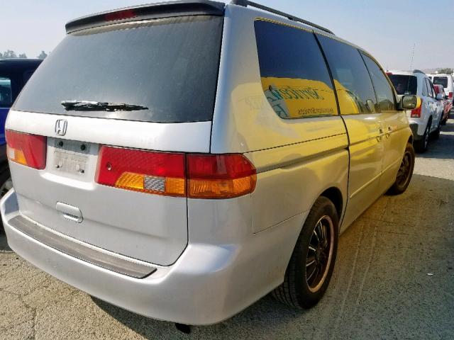 5FNRL18924B022581 - 2004 HONDA ODYSSEY EX SILVER photo 4