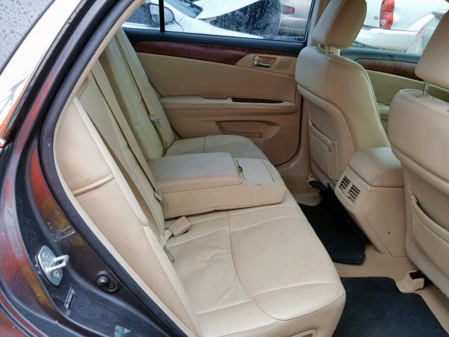 4T1BK3DB8BU431869 - 2011 TOYOTA AVALON BAS GRAY photo 6