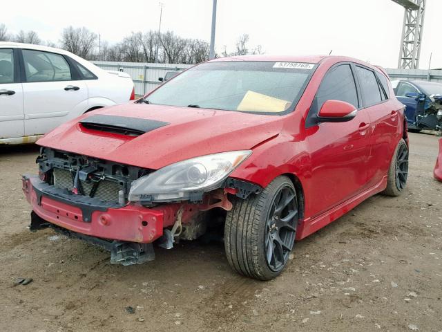 JM1BL1L46C1651071 - 2012 MAZDA SPEED 3 RED photo 2