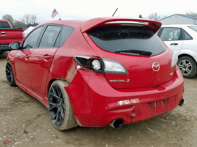 JM1BL1L46C1651071 - 2012 MAZDA SPEED 3 RED photo 3