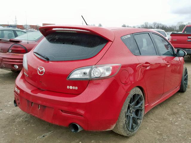 JM1BL1L46C1651071 - 2012 MAZDA SPEED 3 RED photo 4