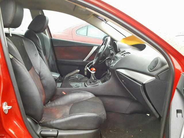 JM1BL1L46C1651071 - 2012 MAZDA SPEED 3 RED photo 5