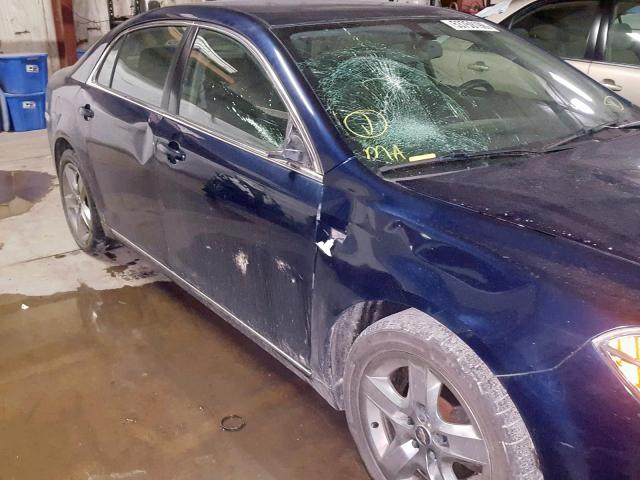 1G1ZH57B384228141 - 2008 CHEVROLET MALIBU 1LT BLUE photo 9
