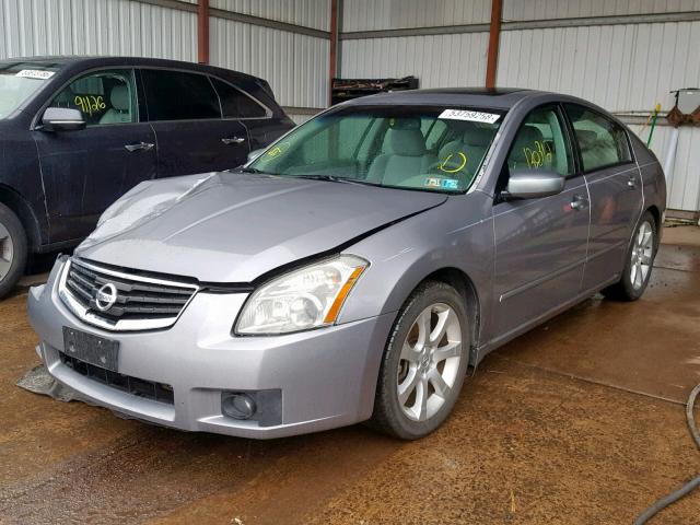 1N4BA41E98C806815 - 2008 NISSAN MAXIMA SE SILVER photo 2