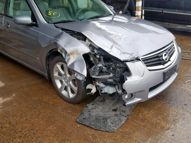 1N4BA41E98C806815 - 2008 NISSAN MAXIMA SE SILVER photo 9