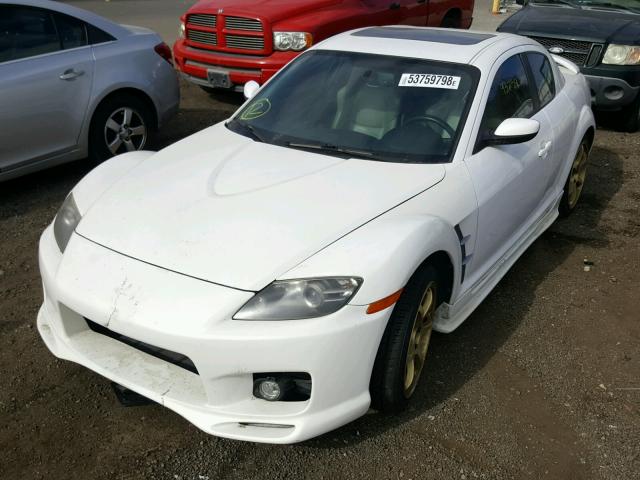 JM1FE173870212236 - 2007 MAZDA RX8 WHITE photo 2