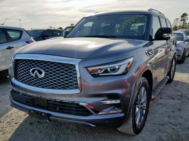 JN8AZ2NF9J9662471 - 2018 INFINITI QX80 BASE GRAY photo 2