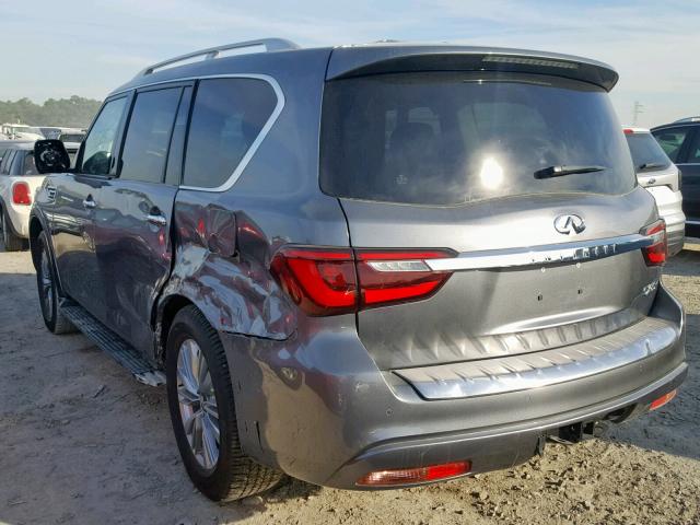 JN8AZ2NF9J9662471 - 2018 INFINITI QX80 BASE GRAY photo 3