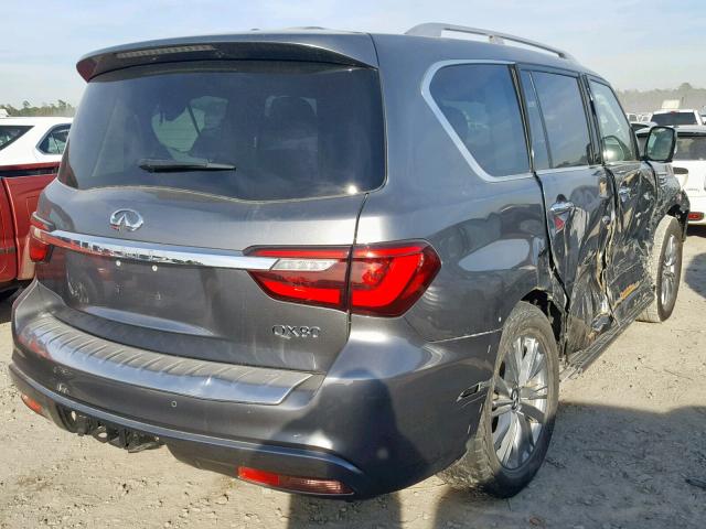 JN8AZ2NF9J9662471 - 2018 INFINITI QX80 BASE GRAY photo 4