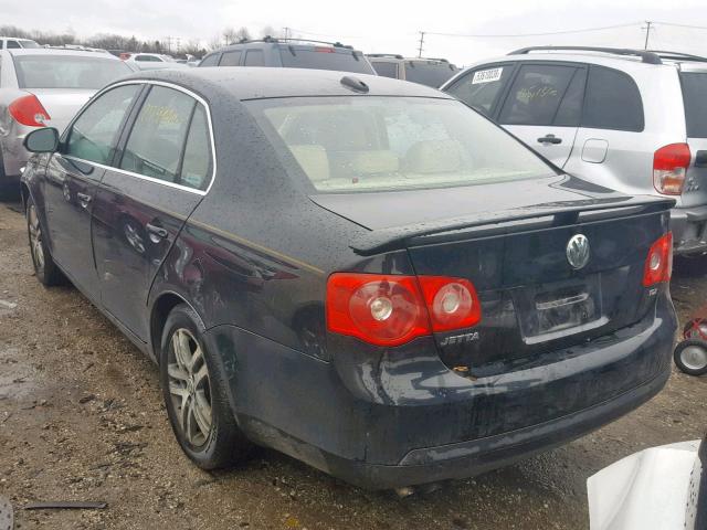 3VWST71K26M707791 - 2006 VOLKSWAGEN JETTA TDI BLACK photo 3