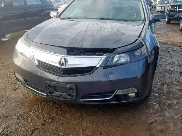 19UUA8F52DA007582 - 2013 ACURA TL TECH GRAY photo 9