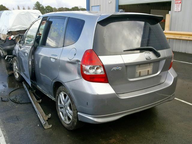 JHMGD38668S069111 - 2008 HONDA FIT SPORT SILVER photo 3