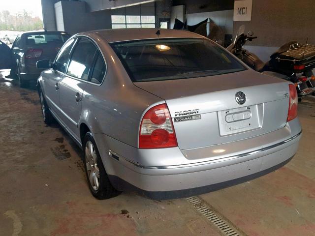 WVWRH63B63P346419 - 2003 VOLKSWAGEN PASSAT GLX SILVER photo 3