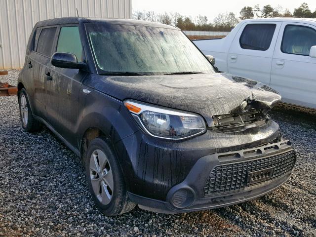 KNDJN2A26E7053981 - 2014 KIA SOUL BLACK photo 1