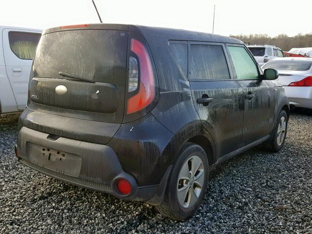 KNDJN2A26E7053981 - 2014 KIA SOUL BLACK photo 4