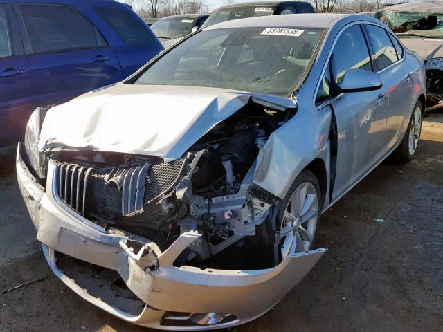 1G4PR5SK4E4162614 - 2014 BUICK VERANO CON SILVER photo 2