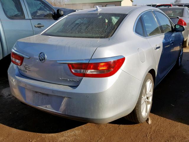 1G4PR5SK4E4162614 - 2014 BUICK VERANO CON SILVER photo 4