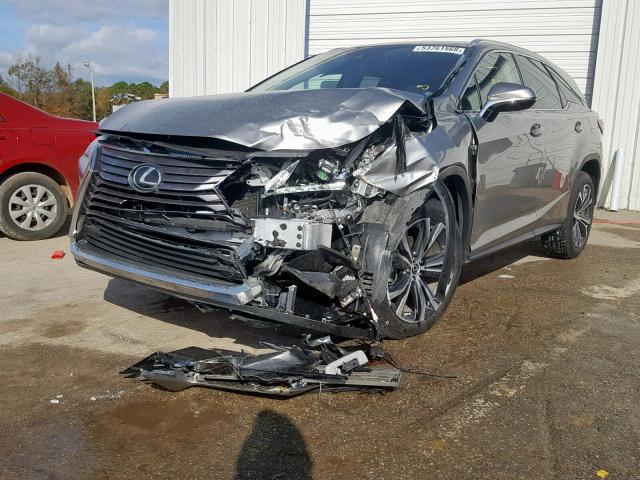 JTJGZKCA5J2004018 - 2018 LEXUS RX 350 L SILVER photo 2