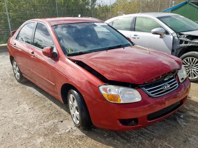 KNAFE121285531915 - 2008 KIA SPECTRA EX RED photo 1