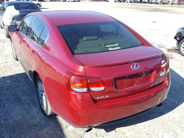 JTHCH96S960020242 - 2006 LEXUS GS GENERAT RED photo 3