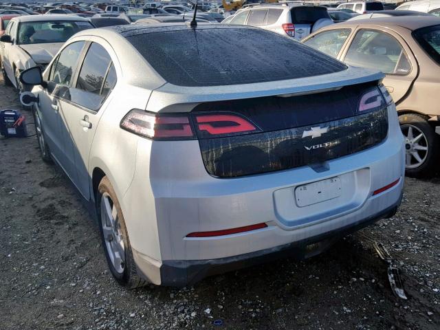 1G1RC6E40BU101492 - 2011 CHEVROLET VOLT SILVER photo 3