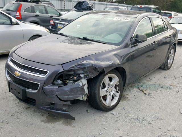 1G1ZB5EB6AF274657 - 2010 CHEVROLET MALIBU LS SILVER photo 2
