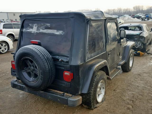 1J4FA39S75P373963 - 2005 JEEP WRANGLER X BLACK photo 4