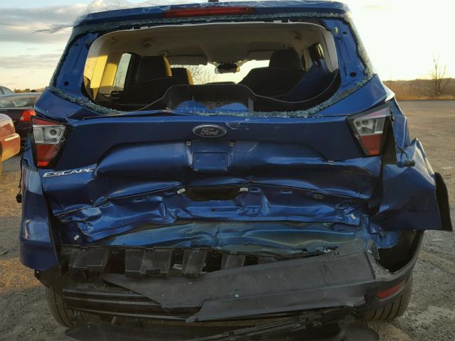 1FMCU0F79HUE86992 - 2017 FORD ESCAPE S BLUE photo 9