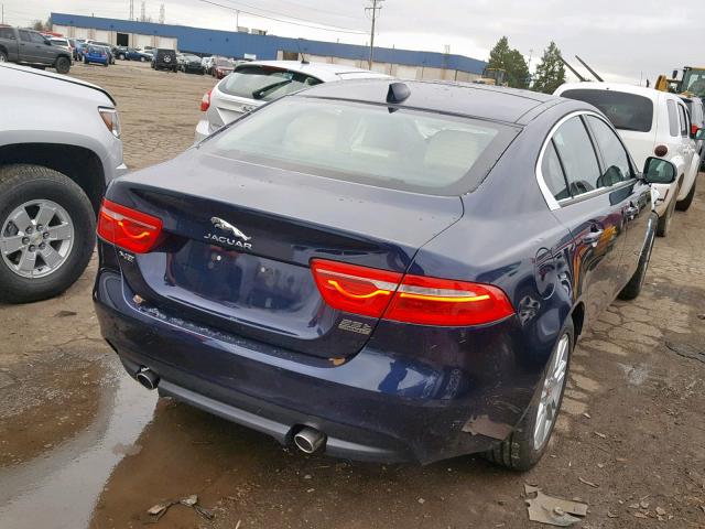 SAJAJ4FX0JCP31378 - 2018 JAGUAR XE PREMIUM BLUE photo 4