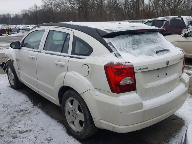 1B3HB48A29D103767 - 2009 DODGE CALIBER SX WHITE photo 3