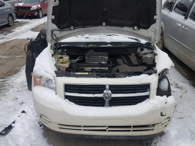 1B3HB48A29D103767 - 2009 DODGE CALIBER SX WHITE photo 7