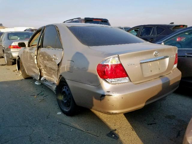 4T1BE32K75U513199 - 2005 TOYOTA CAMRY LE GOLD photo 3