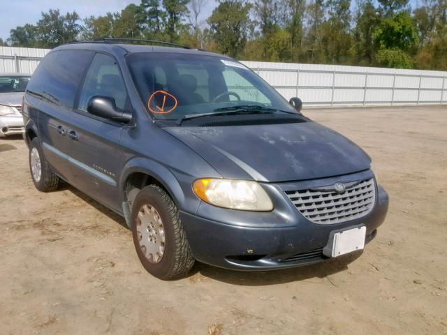 1C4GJ45321B142006 - 2001 CHRYSLER VOYAGER LX BLUE photo 1