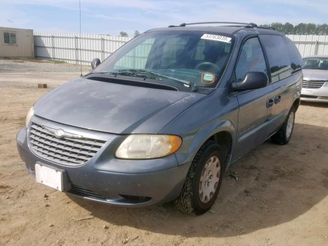 1C4GJ45321B142006 - 2001 CHRYSLER VOYAGER LX BLUE photo 2