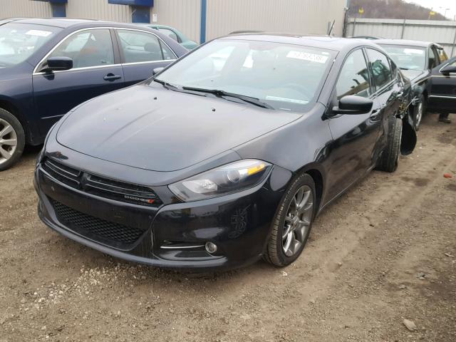 1C3CDFBB3ED669371 - 2014 DODGE DART SXT BLACK photo 2