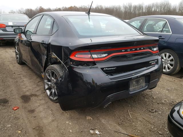 1C3CDFBB3ED669371 - 2014 DODGE DART SXT BLACK photo 3