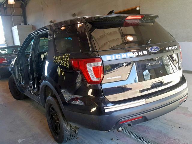 1FM5K8AR3HGB22734 - 2017 FORD EXPLORER P BLACK photo 3