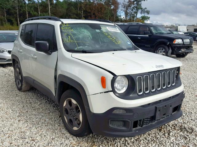 ZACCJAAB7HPE55420 - 2017 JEEP RENEGADE S WHITE photo 1