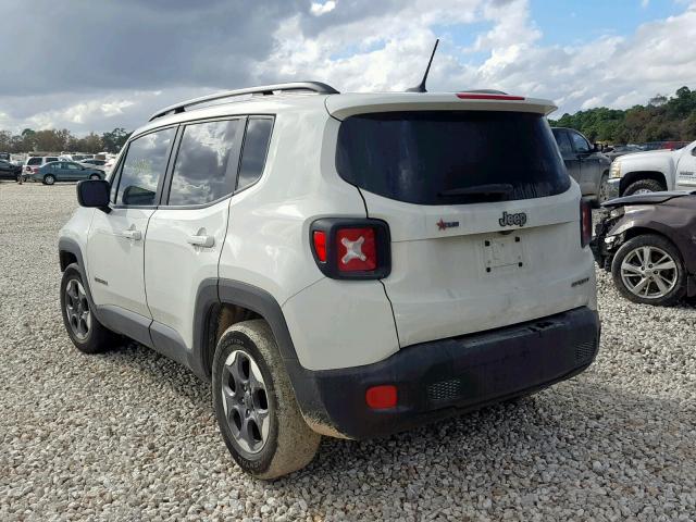 ZACCJAAB7HPE55420 - 2017 JEEP RENEGADE S WHITE photo 3