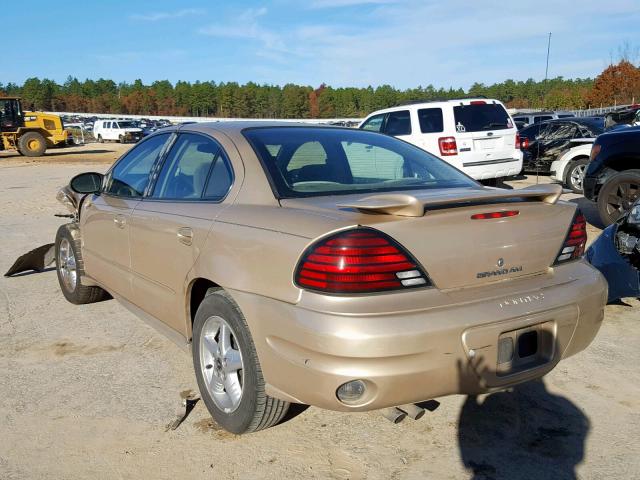 1G2NF52E03M528620 - 2003 PONTIAC GRAND AM S GOLD photo 3