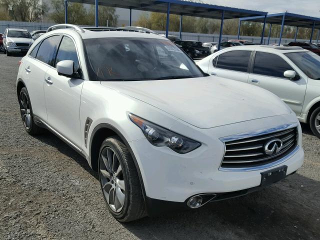 JN8CS1MW8DM172016 - 2013 INFINITI FX37 WHITE photo 1