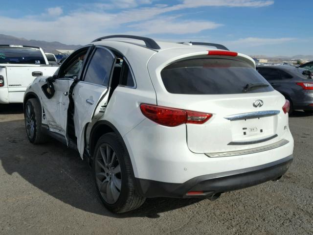 JN8CS1MW8DM172016 - 2013 INFINITI FX37 WHITE photo 3