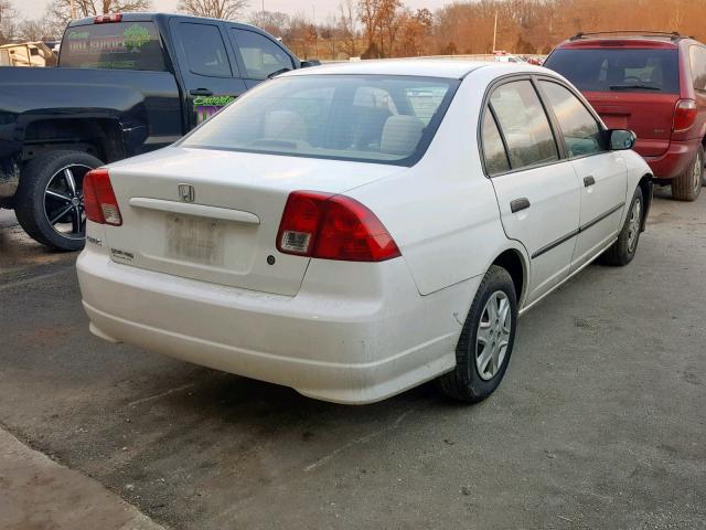 1HGES16395L029608 - 2005 HONDA CIVIC DX V WHITE photo 4