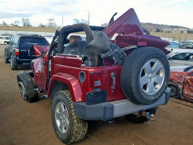 1C4AJWBG9CL216141 - 2012 JEEP WRANGLER S Bordo foto 3
