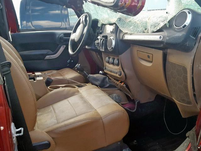 1C4AJWBG9CL216141 - 2012 JEEP WRANGLER S Bordo foto 5