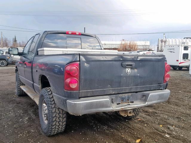 3D7KS28D58G170809 - 2008 DODGE RAM 2500 S შავი ფოტო 3